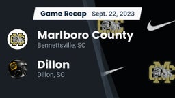 Recap: Marlboro County  vs. Dillon  2023