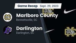 Recap: Marlboro County  vs. Darlington  2023