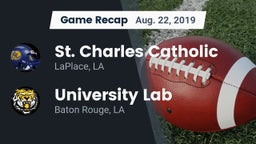 Recap: St. Charles Catholic  vs. University Lab  2019