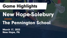 New Hope-Solebury  vs The Pennington School Game Highlights - March 17, 2023