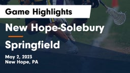 New Hope-Solebury  vs Springfield  Game Highlights - May 2, 2023