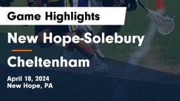 New Hope-Solebury  vs Cheltenham  Game Highlights - April 18, 2024