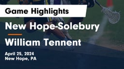 New Hope-Solebury  vs William Tennent  Game Highlights - April 25, 2024