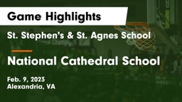 St. Stephen's & St. Agnes School vs National Cathedral School Game Highlights - Feb. 9, 2023