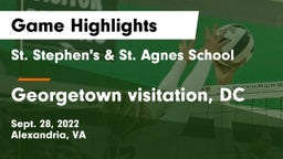 St. Stephen's & St. Agnes School vs Georgetown visitation, DC Game Highlights - Sept. 28, 2022
