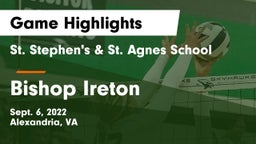 St. Stephen's & St. Agnes School vs Bishop Ireton  Game Highlights - Sept. 6, 2022