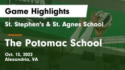 St. Stephen's & St. Agnes School vs The Potomac School Game Highlights - Oct. 13, 2022