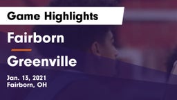 Fairborn vs Greenville  Game Highlights - Jan. 13, 2021