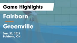 Fairborn vs Greenville  Game Highlights - Jan. 30, 2021