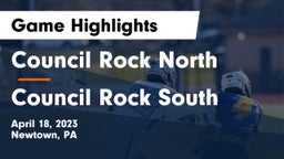 Council Rock North  vs Council Rock South Game Highlights - April 18, 2023
