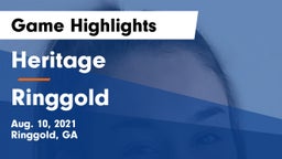 Heritage  vs Ringgold  Game Highlights - Aug. 10, 2021