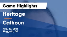 Heritage  vs Calhoun  Game Highlights - Aug. 12, 2021