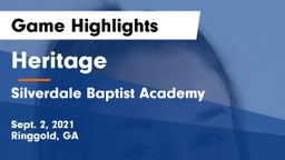 Heritage  vs Silverdale Baptist Academy Game Highlights - Sept. 2, 2021