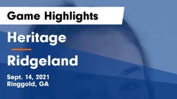 Heritage  vs Ridgeland  Game Highlights - Sept. 14, 2021