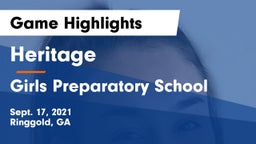Heritage  vs Girls Preparatory School Game Highlights - Sept. 17, 2021