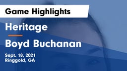 Heritage  vs Boyd Buchanan Game Highlights - Sept. 18, 2021