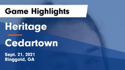 Heritage  vs Cedartown  Game Highlights - Sept. 21, 2021