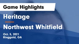 Heritage  vs Northwest Whitfield  Game Highlights - Oct. 5, 2021