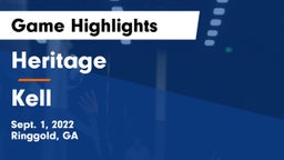 Heritage  vs Kell  Game Highlights - Sept. 1, 2022