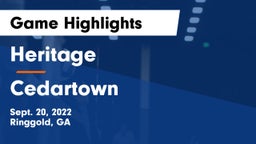 Heritage  vs Cedartown Game Highlights - Sept. 20, 2022
