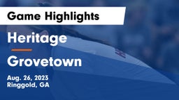 Heritage  vs Grovetown Game Highlights - Aug. 26, 2023