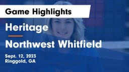 Heritage  vs Northwest Whitfield  Game Highlights - Sept. 12, 2023