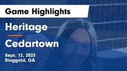 Heritage  vs Cedartown  Game Highlights - Sept. 12, 2023