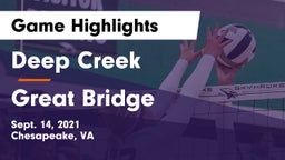 Deep Creek  vs Great Bridge  Game Highlights - Sept. 14, 2021