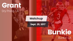 Matchup: Grant  vs. Bunkie  2017