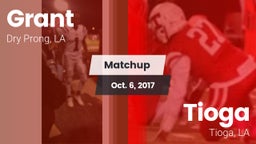 Matchup: Grant  vs. Tioga  2017