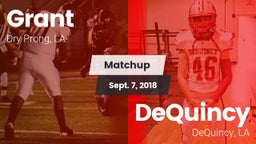 Matchup: Grant  vs. DeQuincy  2018