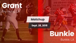 Matchup: Grant  vs. Bunkie  2018