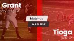 Matchup: Grant  vs. Tioga  2018