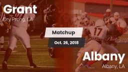 Matchup: Grant  vs. Albany  2018