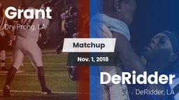 Matchup: Grant  vs. DeRidder  2018
