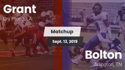 Matchup: Grant  vs. Bolton  2019