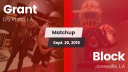 Matchup: Grant  vs. Block  2019