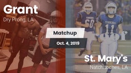 Matchup: Grant  vs. St. Mary's  2019