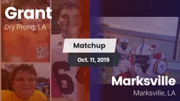 Matchup: Grant  vs. Marksville  2019