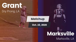 Matchup: Grant  vs. Marksville  2020