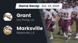 Recap: Grant  vs. Marksville  2020