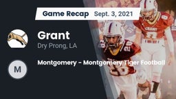 Recap: Grant  vs. Montgomery  - Montgomery Tiger Football 2021
