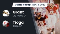Recap: Grant  vs. Tioga  2022