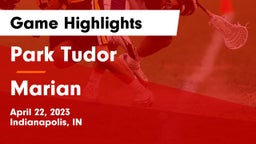 Park Tudor  vs Marian  Game Highlights - April 22, 2023