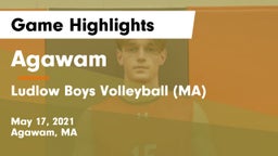 Agawam  vs Ludlow Boys Volleyball (MA) Game Highlights - May 17, 2021