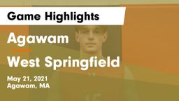 Agawam  vs West Springfield  Game Highlights - May 21, 2021
