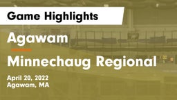 Agawam  vs Minnechaug Regional  Game Highlights - April 20, 2022