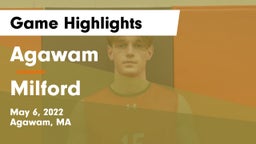 Agawam  vs Milford  Game Highlights - May 6, 2022