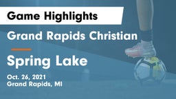 Grand Rapids Christian  vs Spring Lake  Game Highlights - Oct. 26, 2021