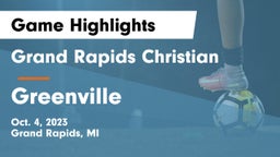 Grand Rapids Christian  vs Greenville  Game Highlights - Oct. 4, 2023